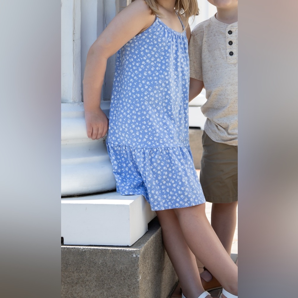 Gap Kids Girls Criss-Cross Tiered dress
